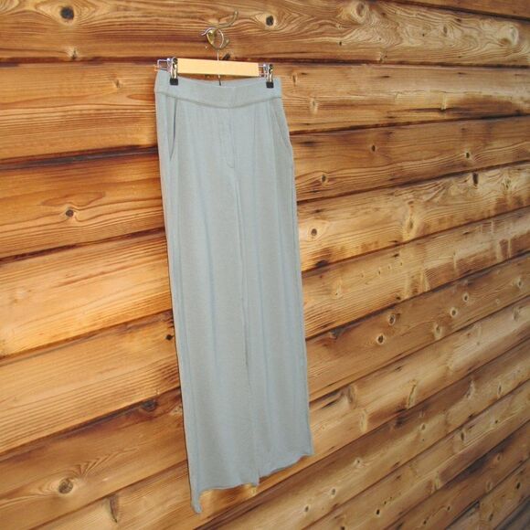 Green Soft Touch Wide Leg Pants - Picture 2 of 7